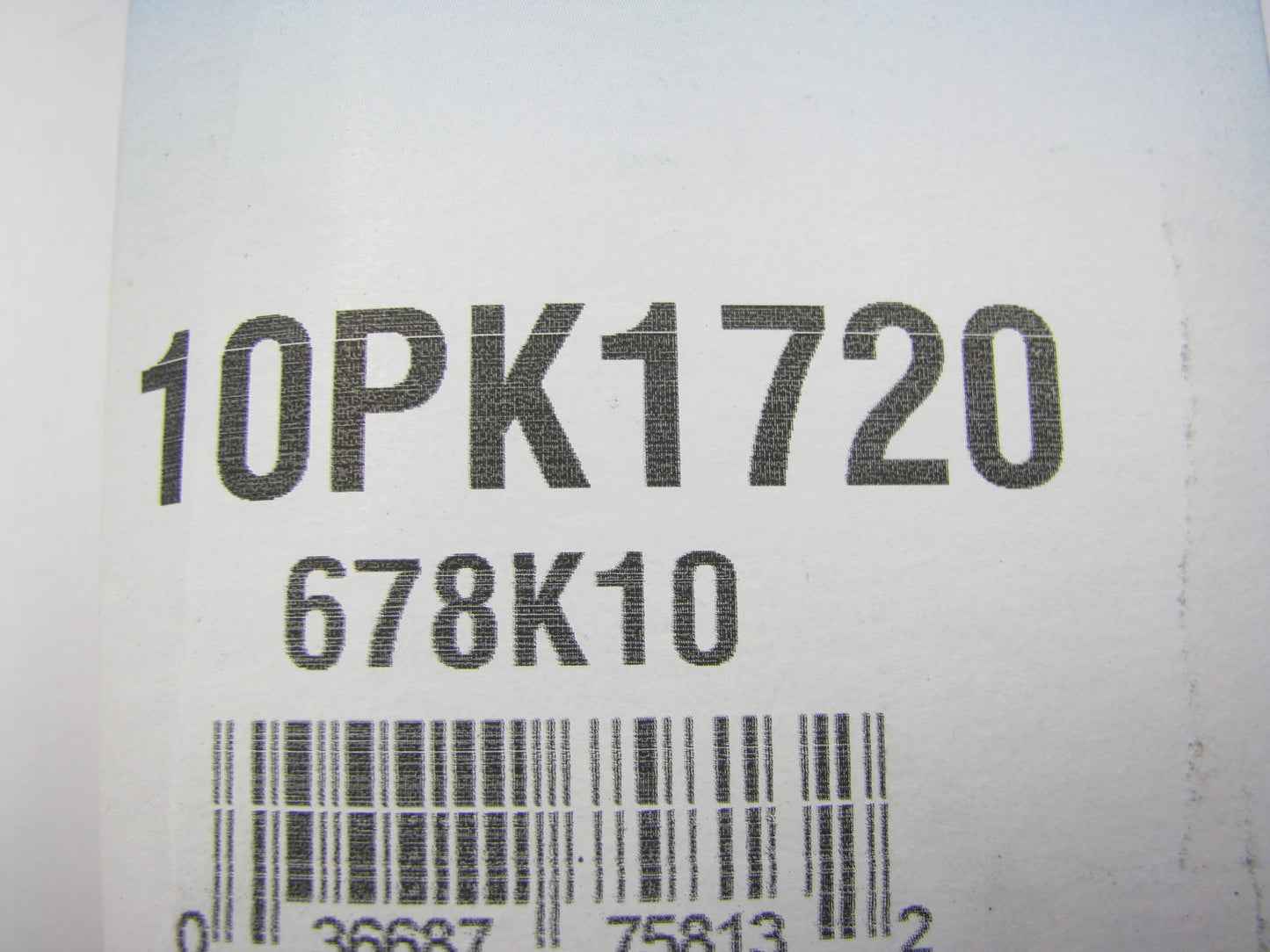 Dayco 10PK1720 Serpentine Belt - 35mm X 1720mm - 10 Ribs