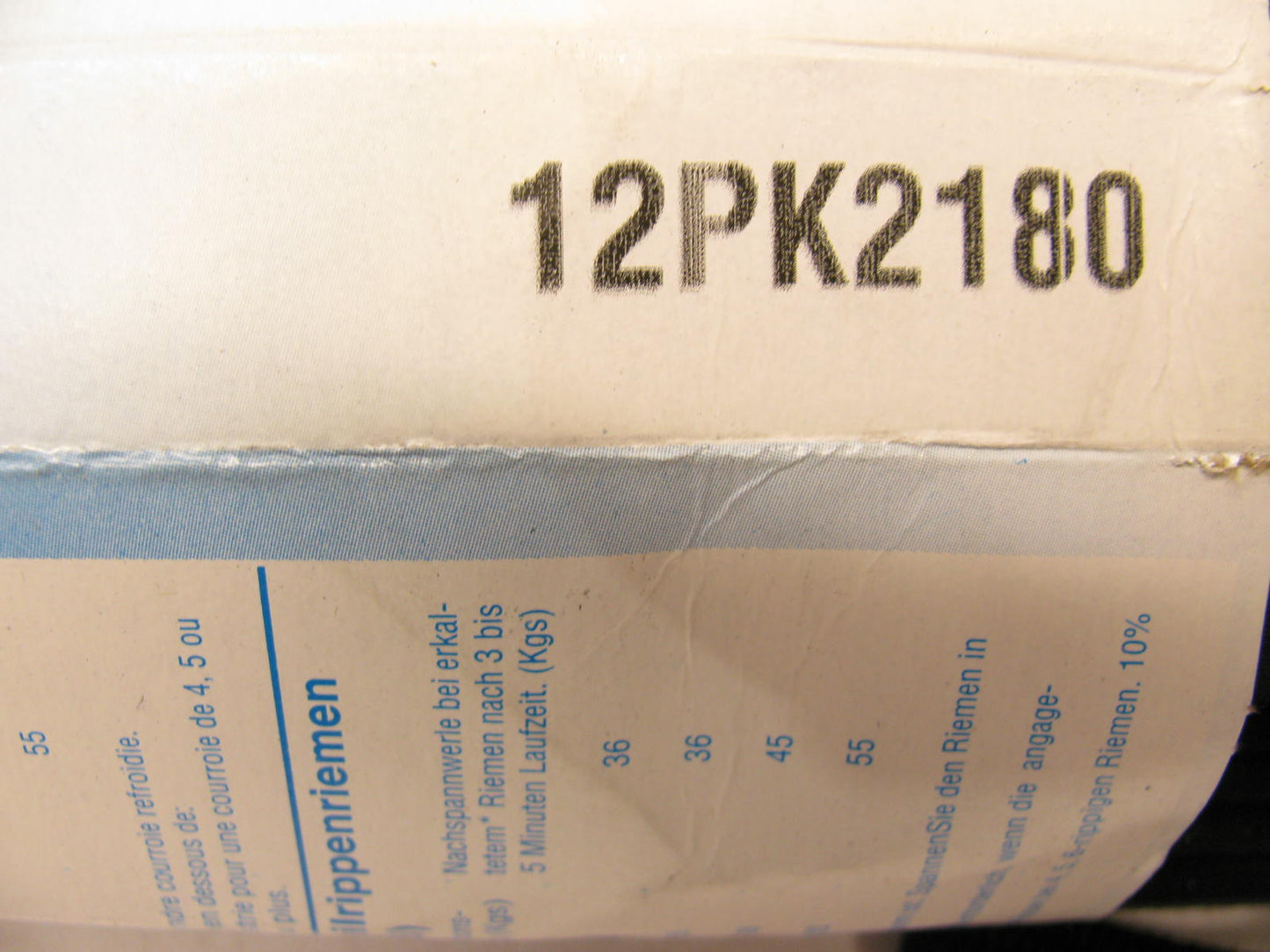 Dayco 5120858 / 12PK2180 Serpentine Drive Belt - K120858HD, K120858,