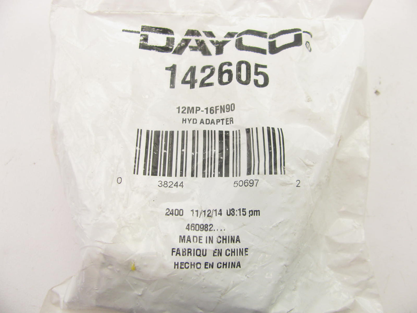 Dayco 142605 Hydraulic NPT 90 Degree NPTF Male To NPSM Female Swivel