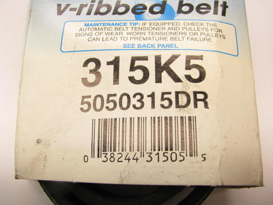 Dayco 315K5 Serpentine Belt - 0.69'' X 32.00'' - 5 Ribs