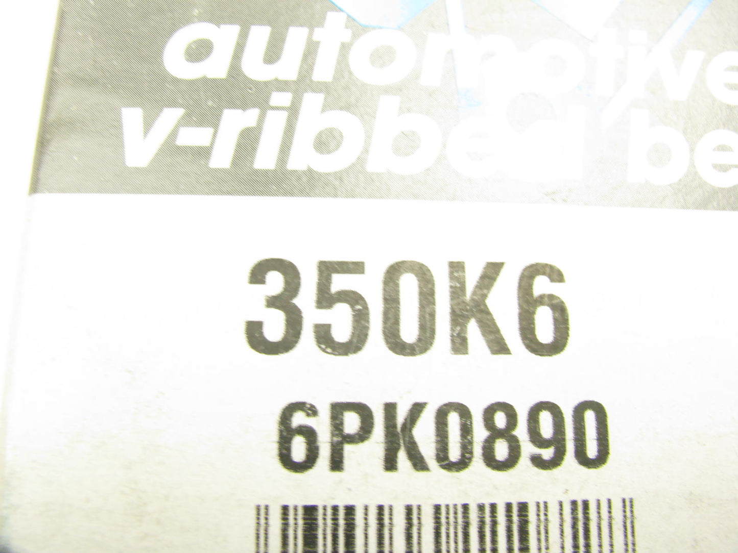 Dayco 350K6 Serpentine Belt 0.84'' X 35.875'' - 6 Ribs
