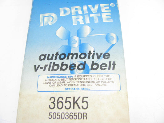 Dayco 365K5 Serpentine Belt - 0.69'' X 37.00'' - 5 Ribs