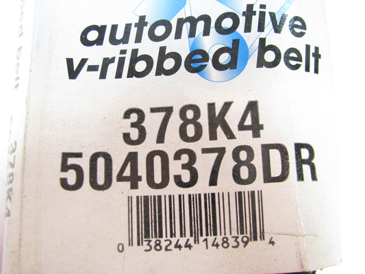 Dayco 378K4 Serpentine Belt - 0.56'' X 38.00'' - 4 Ribs