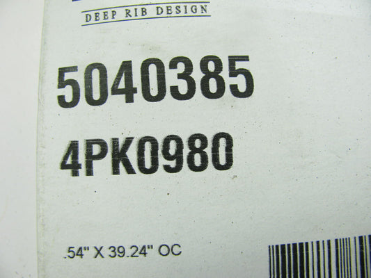 Dayco 5040385 Serpentine Belt - 0.56'' X 39.00'' - 4 Ribs
