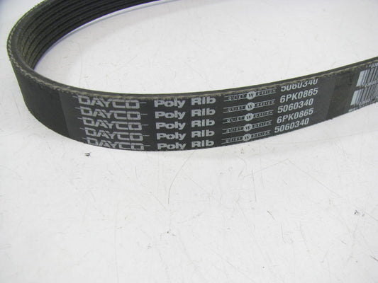 Dayco 5060340 Serpentine Belt - 0.84'' X 34.00'' - 6 Ribs