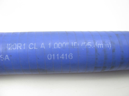 3 FEET - Dayco 78100GL Straight Coolant Hose - 1'' ID, Blue SILICONE, Heavy Duty