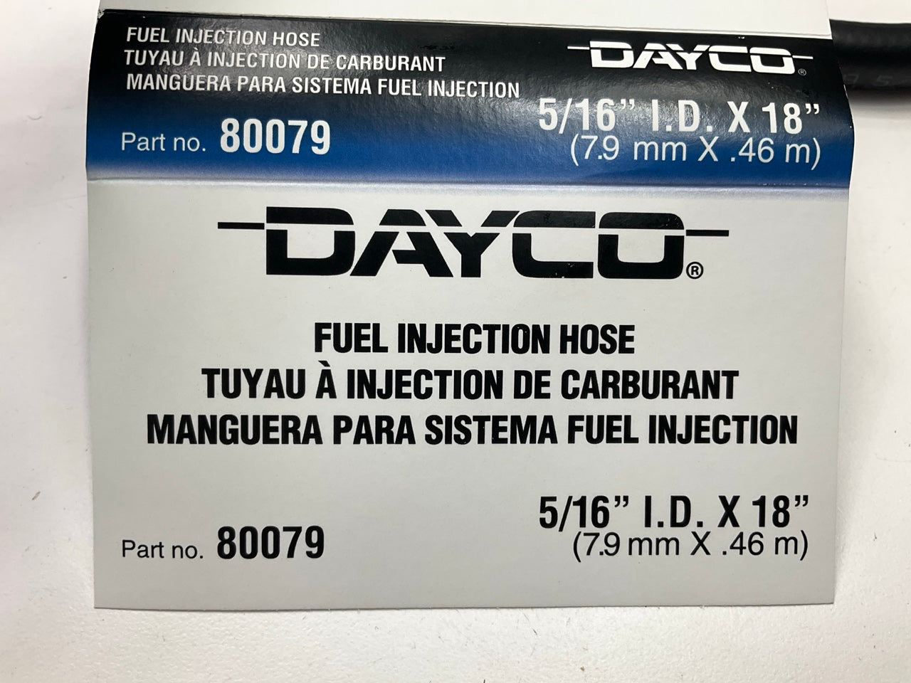 Dayco 80079 Fuel Injection Hose, 5/16'' ID X 18'' Long