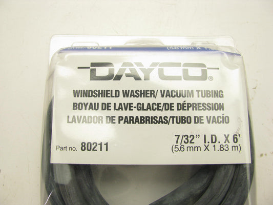 6 FEET - Dayco 80211 7/32'' Windshield Washer / Vacuum Tubing Hose 6'