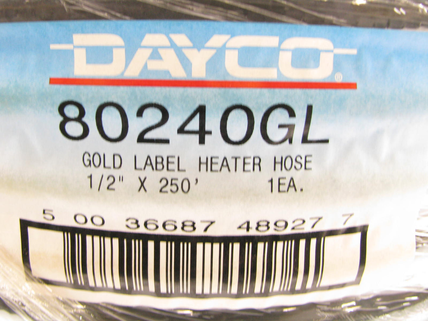 250 FEET - Dayco 80240GL Gold Label HVAC Heater Hose - 1/2'' ID X 250' Long Roll