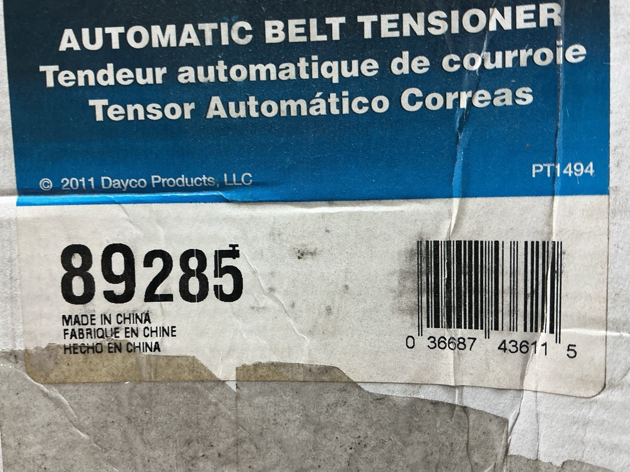 Dayco 89285 Accessory Drive Belt Tensioner 97-01 A4, A4 Quattro 98-05 Passat