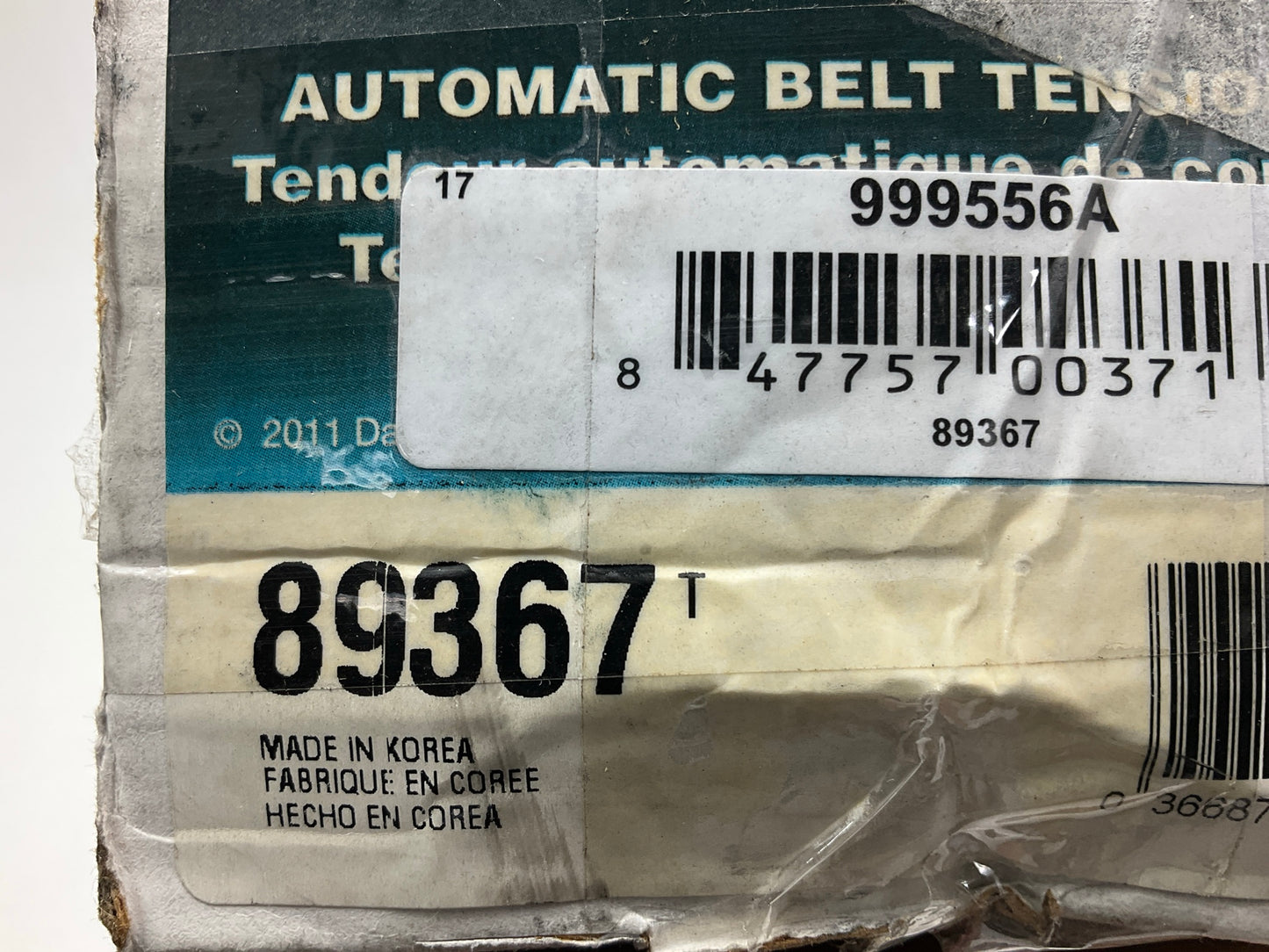 Dayco 89367 Accessory Drive Belt Tensioner Assembly