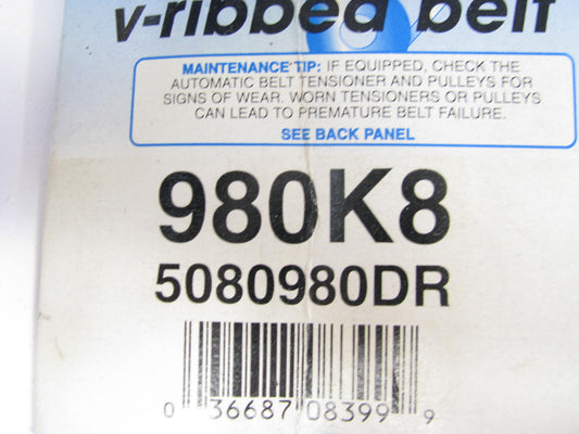 Dayco 980K8 Main Drive Serpentine Belt - 97-01 Ford Expedition, 98-01 Navigator