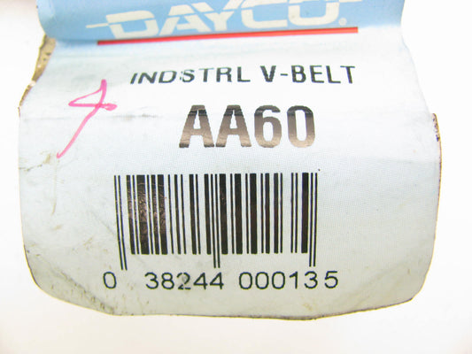 Dayco AA60 Double Angle Industrial V-Belt - 1/2'' X 62''