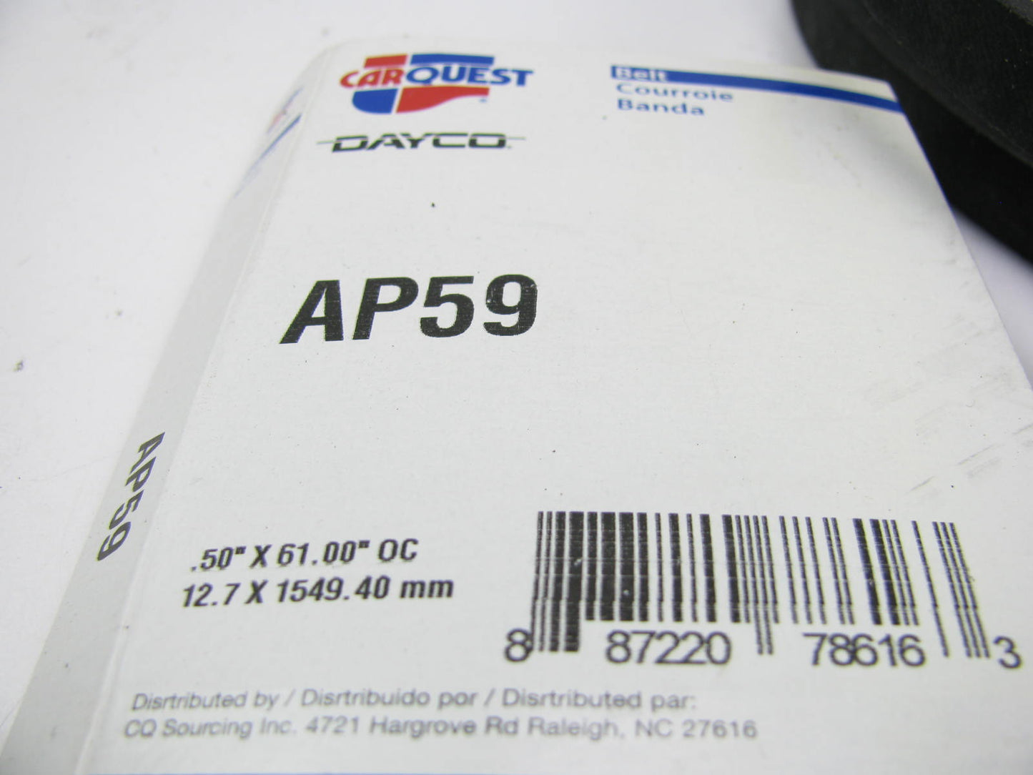 Dayco AP59 Industrial Accessory Drive Belt - 1/2'' X 59''