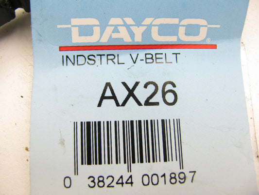 Dayco AX26 Industrial Accessory Drive V-Belt - 0.53'' X 28.39''