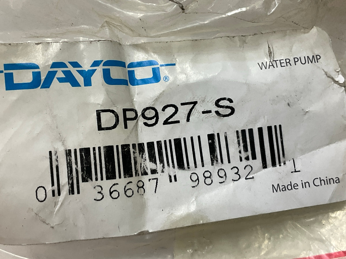 GASKET NOT INCLUDED Dayco DP927-S Water Pump For 2001-2006 Mitsubishi Montero