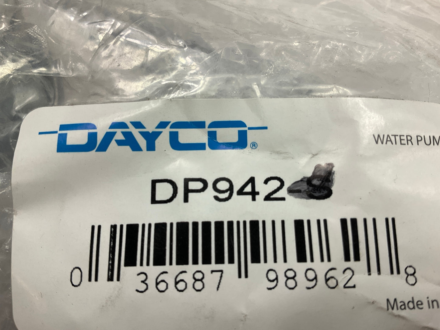 Dayco DP942-S Water Pump 1996-1998 Acura TL DP942, 44049, 252-532, DWP-9160