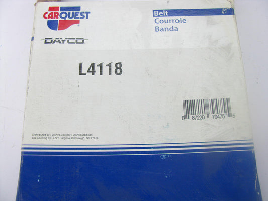 Dayco L4118 Industrial Accessory Drive Belt - 1/2'' X 118''