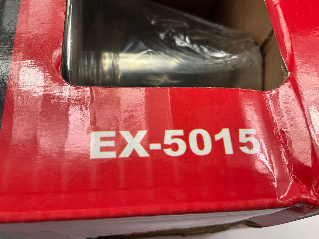 Dc Sport EX-5015 Polished Stainless Steel Muffler, 2.5'' Inlet, 4'' Outlet, 21.5 L