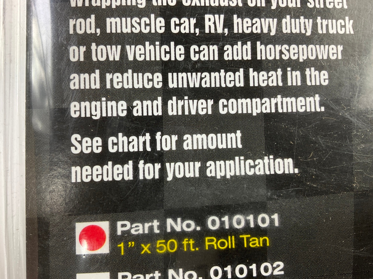 (2) DEI 010101 Exhaust System Header Heat Wrap, 1'' X 50' Roll - Tan