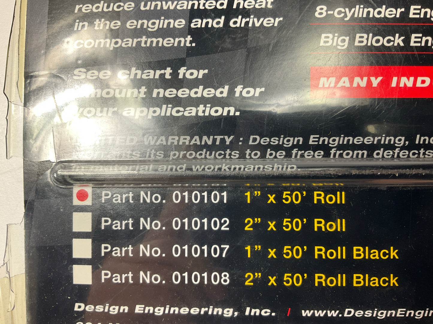 OPEN BOX - DEI 010101 Exhaust System Header Heat Wrap , 1 X 50' Roll - Tan