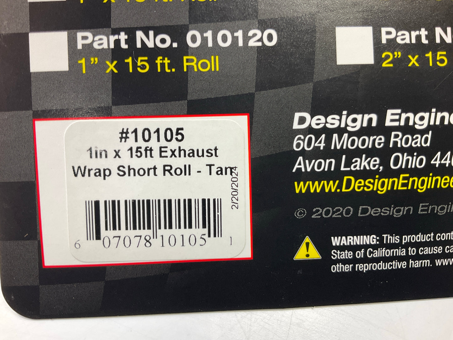DEI 01010 Exhaust Header Heat Wrap - 15 Feet Long Roll X 1 Inch Wide