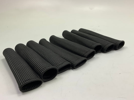 DEI 010512 Black 6'' Spark Plug Ignition Boot Heat Protector Sleeves (Pack Of 8)