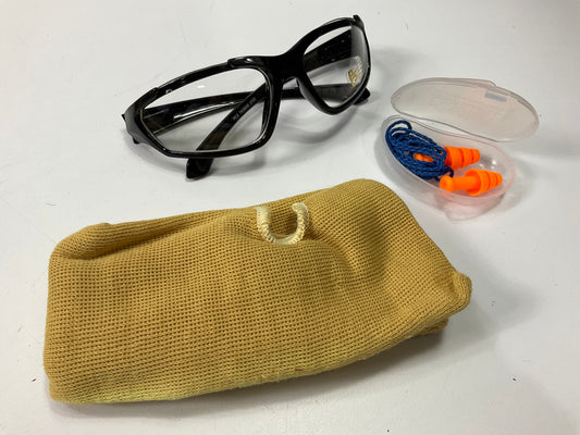 (5) DEI 070540 Pit Crew Safety Kit: Safety Glasses, Heat Safety Sleeve, Ear Plug