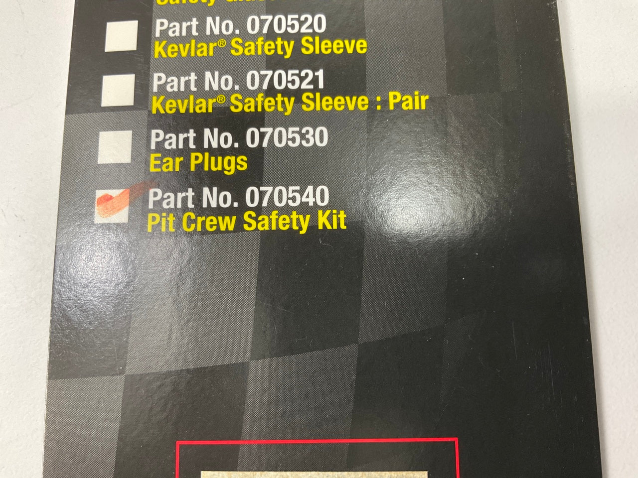 (5) DEI 070540 Pit Crew Safety Kit: Safety Glasses, Heat Safety Sleeve, Ear Plug