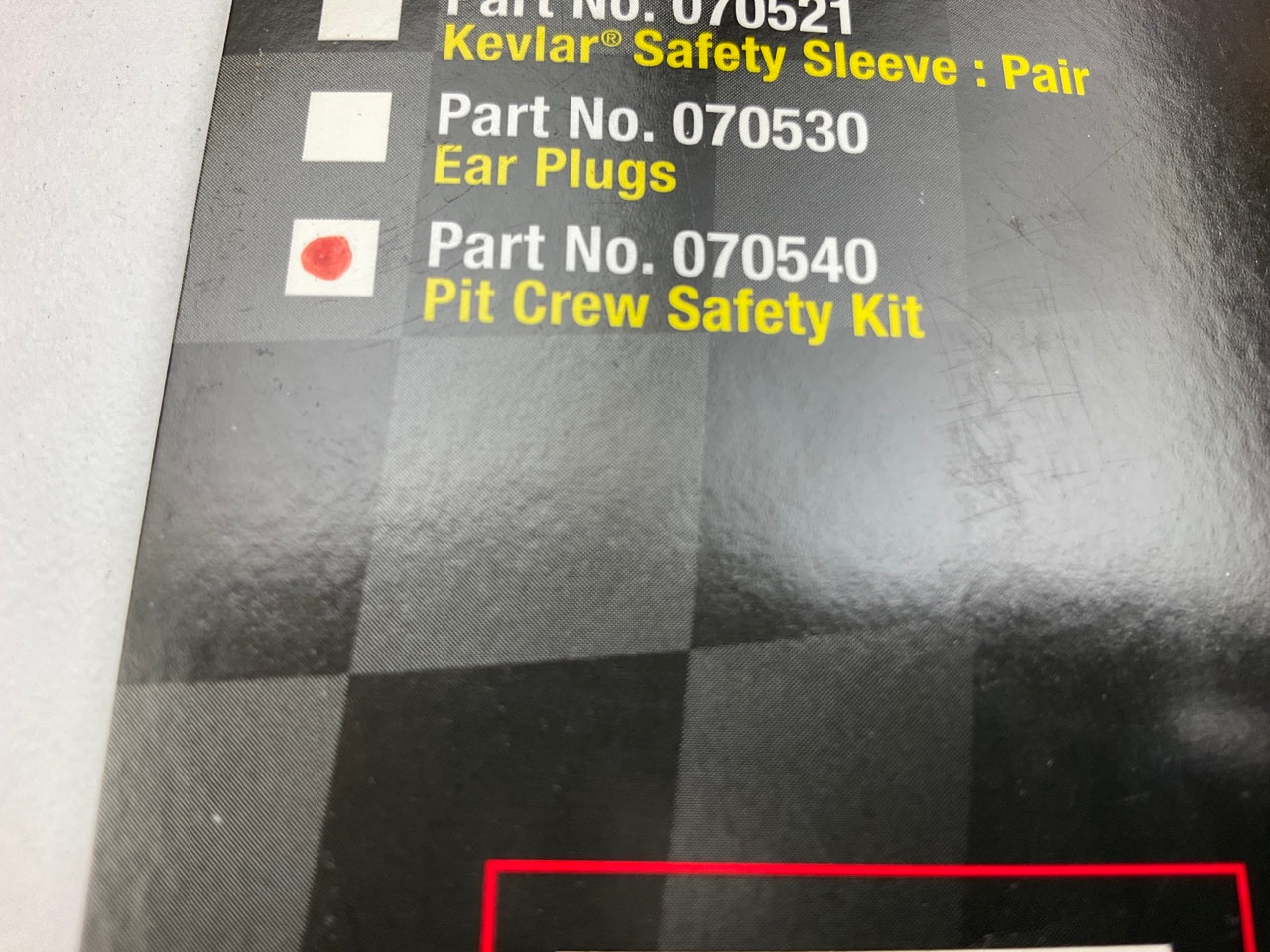 DEI 070540 Pit Crew Safety Kit: Safety Glasses, Heat Safety Sleeve, Ear Plugs