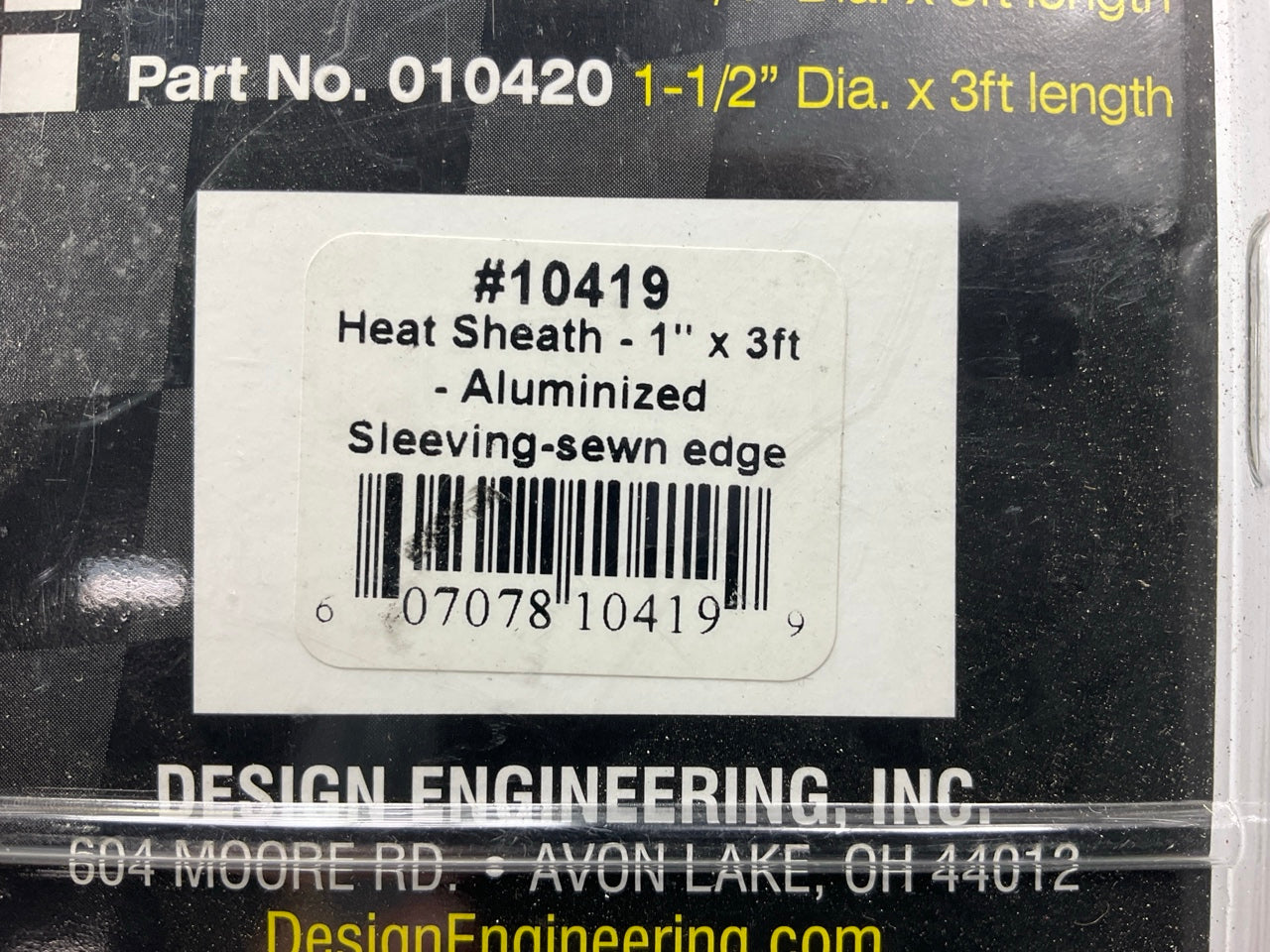 DEI 10419 Heat Sheath Aluminized Fuel Line Heat Shield Sleeve Sleeving - 1''x36''