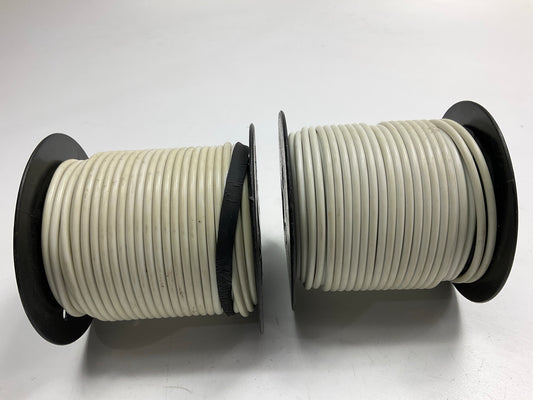 (2) Deka 02409 Automotive Primary Wire, White, 14 Gauge X 100' Long