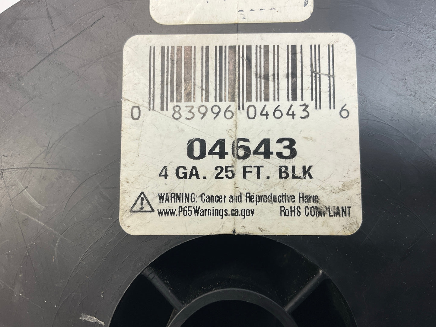 21 FEET - Deka 04643 4 Gauge Battery Starter Ground Cable Spool, BLACK, 4 GA