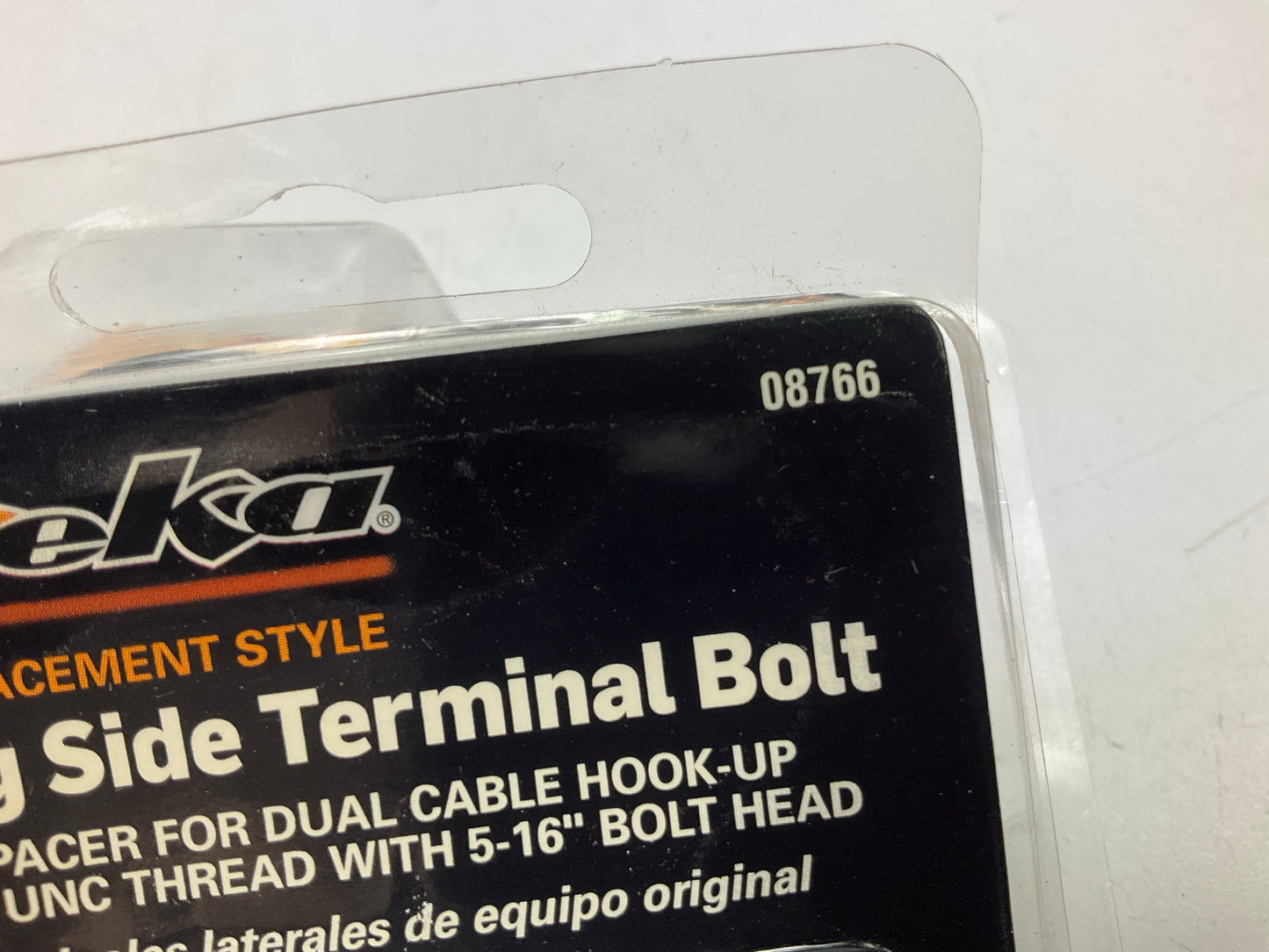 (10) Deka 08766 Long Side Terminal Battery Bolt With Spacer Dual Cable Hook Up