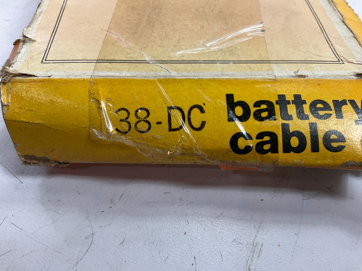 Deka 38-DC Red Post Terminal Battery Cable 2 Gauge, 38'' Long, Two Leads