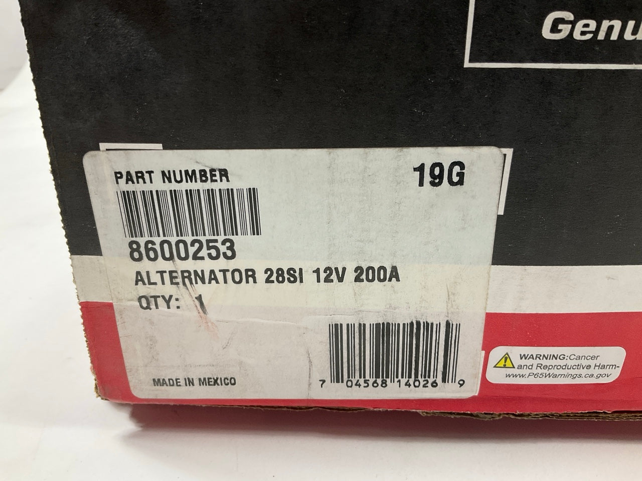 Delco-remy 8600253 Alternator, 28SI 12V Volt, 200 Amp