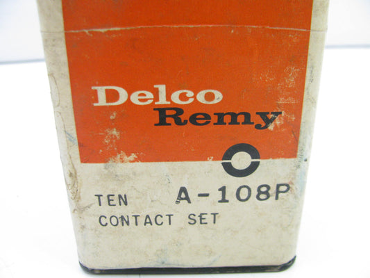 (x10) Vintage Delco-remy A-108P Distributor Ignition Points Contact Set