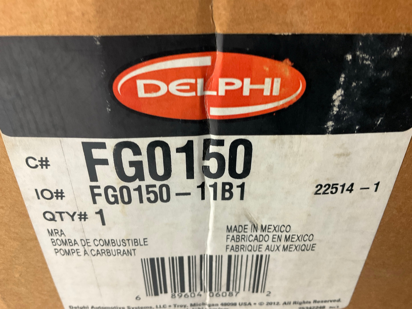 Delphi FG0150 Fuel Pump Module Assembly 1997-1999 Chevrolet Lumina, Monte Carlo
