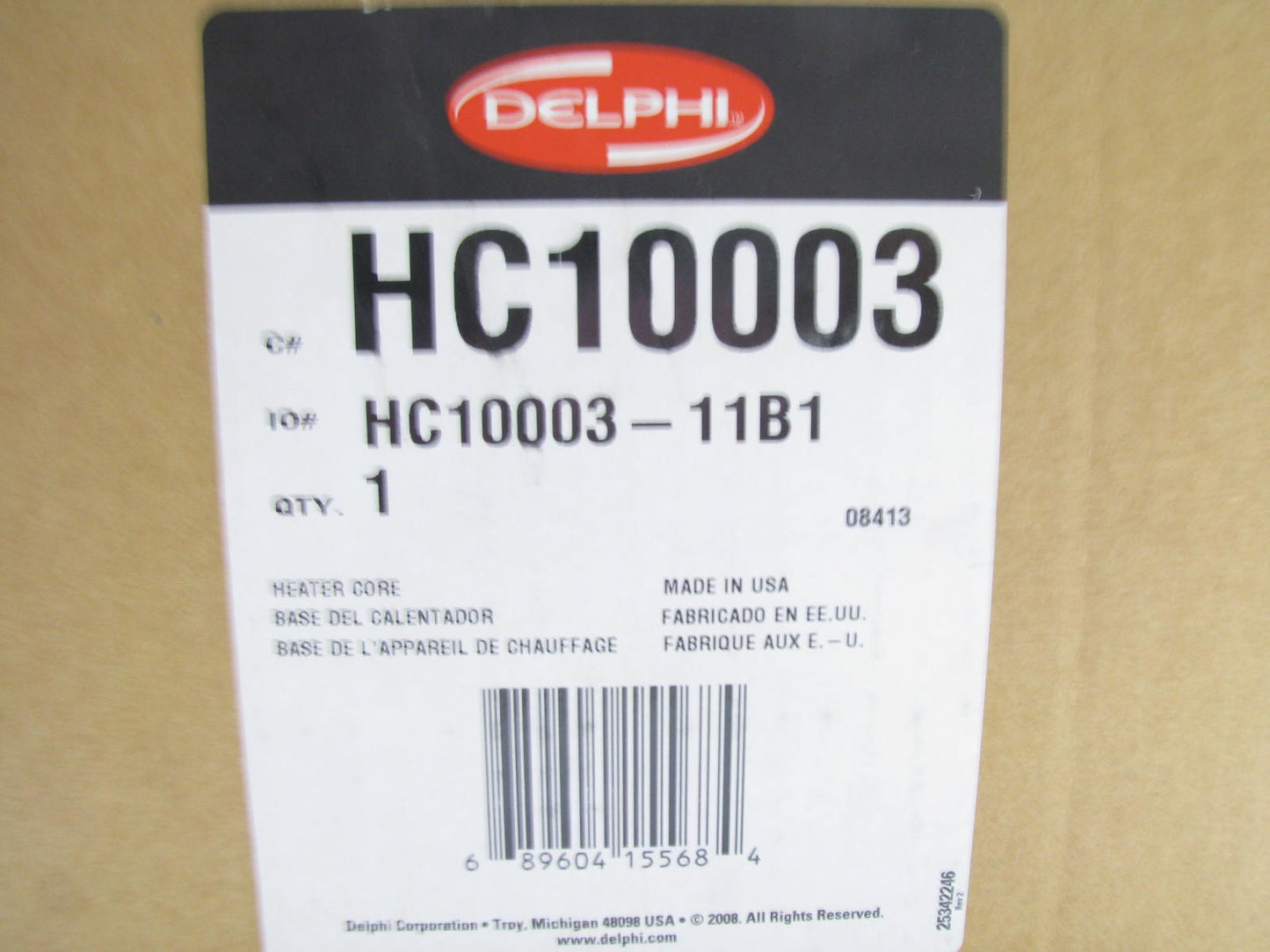 Delphi HC10003 HVAC Heater Core For 2003-2009 GM 4.2L 5.3L 6.0L