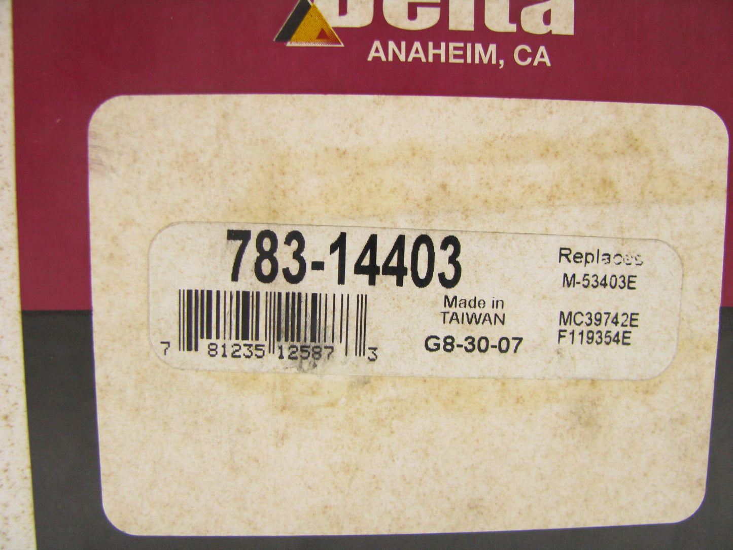 Delta 783-14403 Brake Master Cylinder 1987-89 Mercury Tracer 88-89 Mazda 323