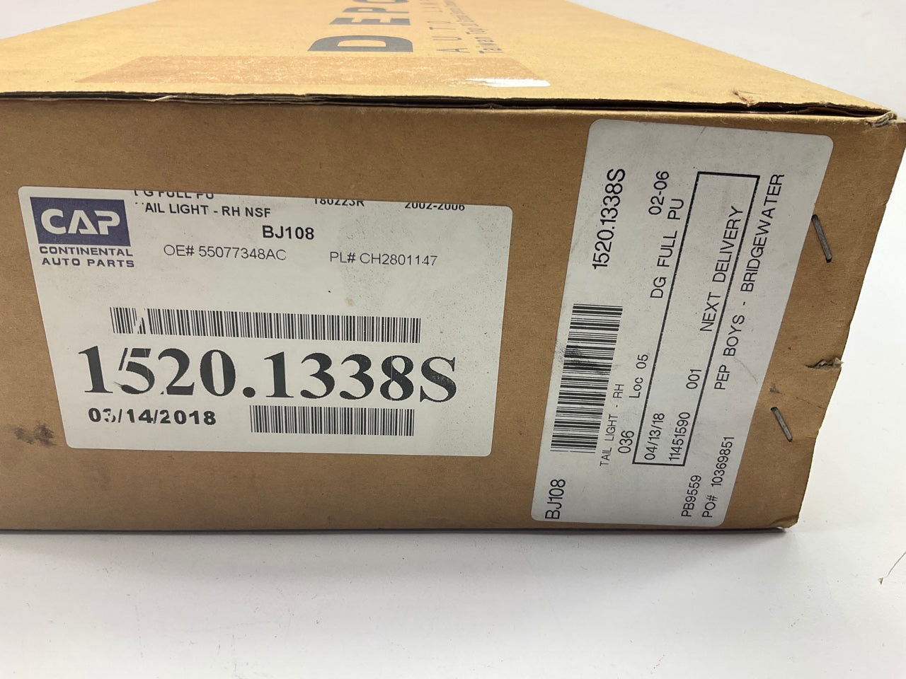 Depo 334-1906R-UF Right Tail Light Lamp