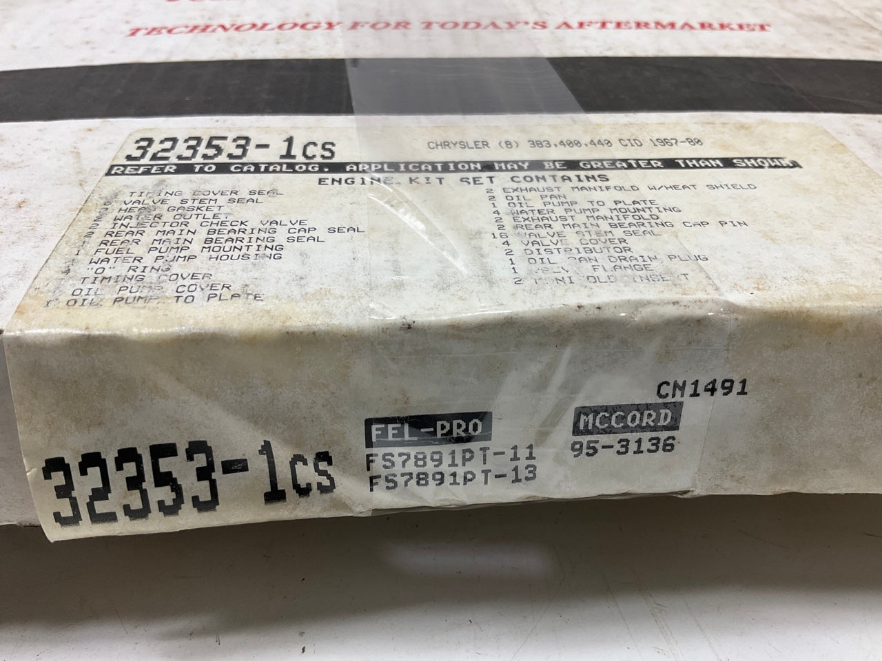 Detroit 32353-1CS Full Engine Gasket Set For 63-78 Chrysler 361 383 400 413 440