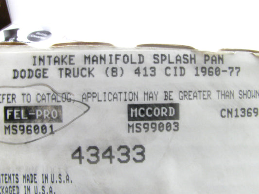 Detroit Gasket 43433 Valley Pan Gasket Set For 60-77 Dodge 413 Mack EN414 EN414A