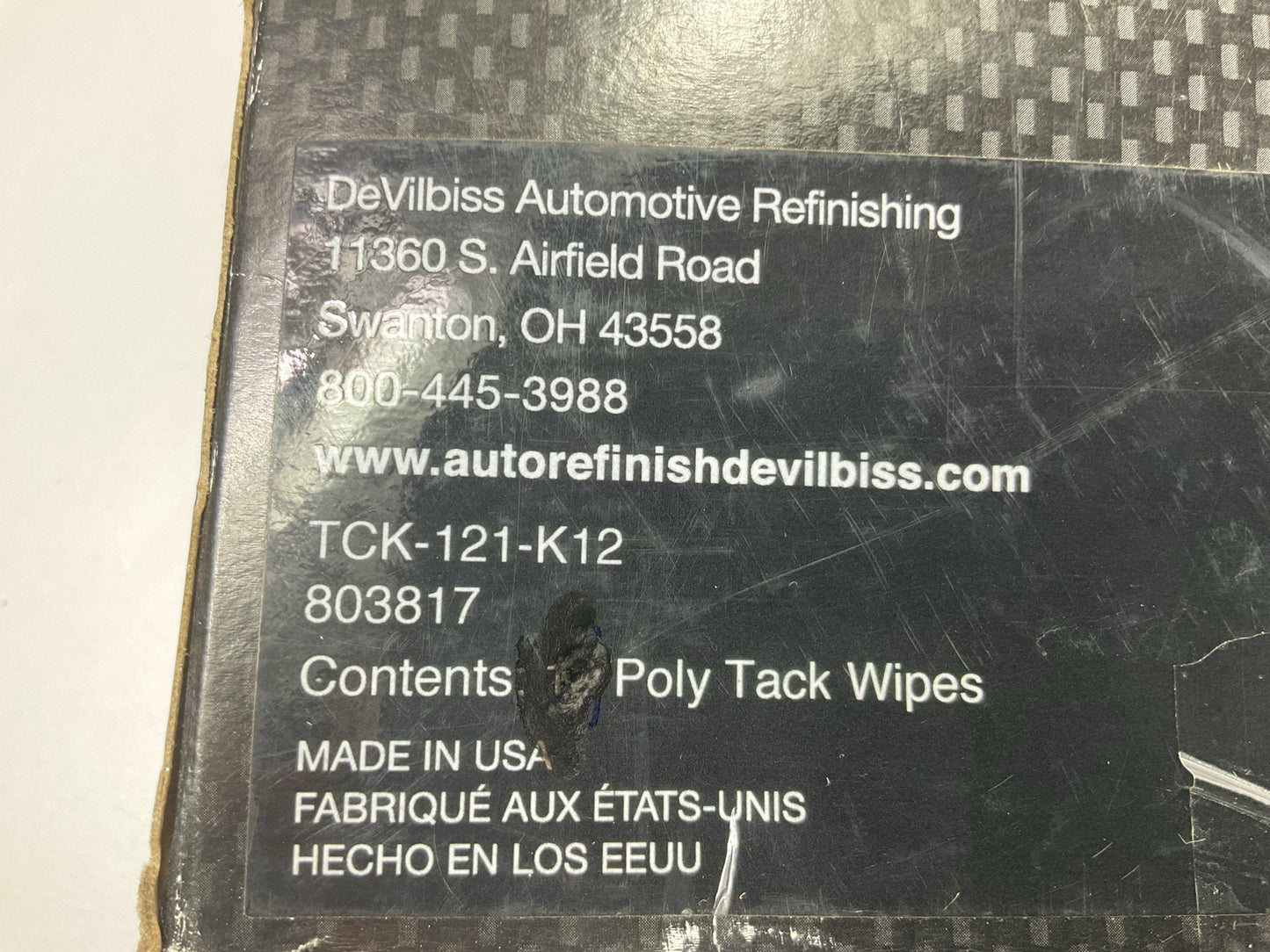 Devilbiss 803817 Automotive Refinishing 17''x11'' Poly Tack Wipes - Box Of 11