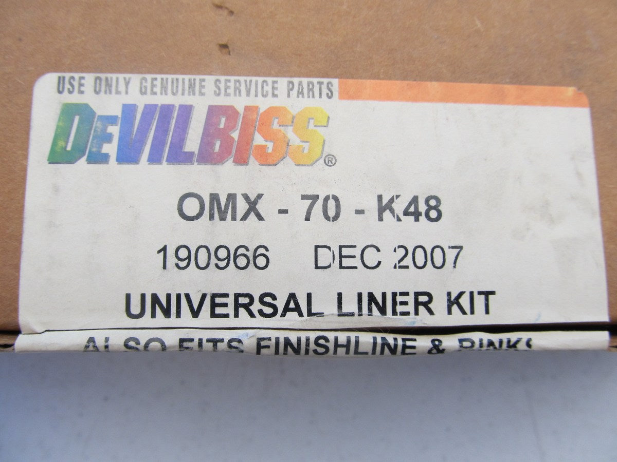 Devilbiss OMX-70-K48 Disposable Liner Kit 48 Pc. Plus Adapters