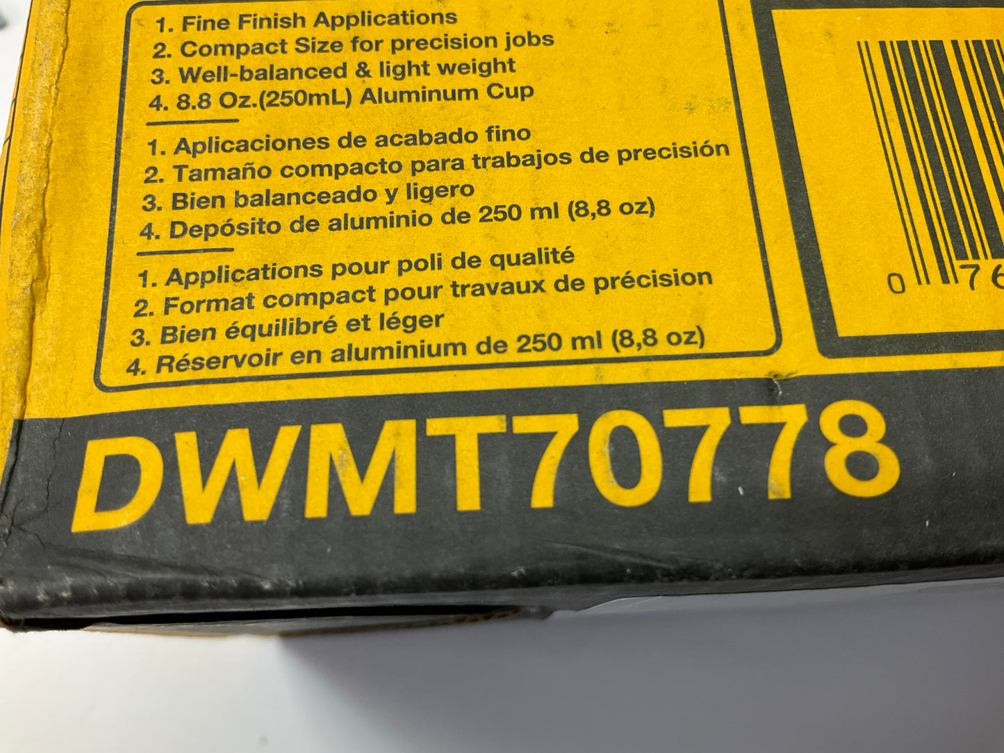 COSMETIC DAMAGE - DEWALT DWMT70778 Gravity Feed Touch-Up Paint Spray Gun