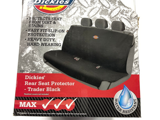 Dickies 3000721 Heavy Duty Rear Bench Pet Seat Protector Black Water Resistant
