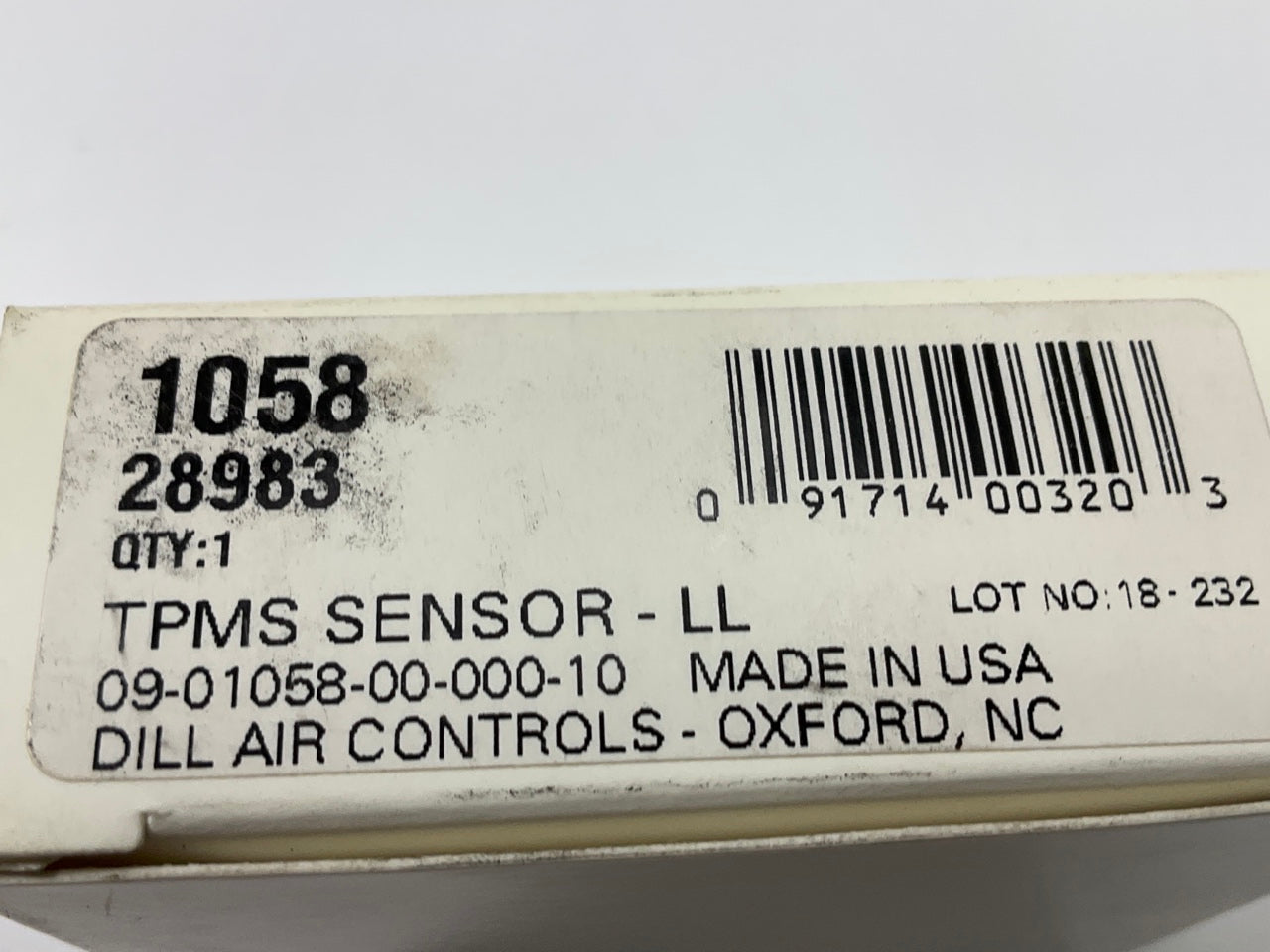 Dill 1058 TPMS Tire Pressure Monitor Sensor
