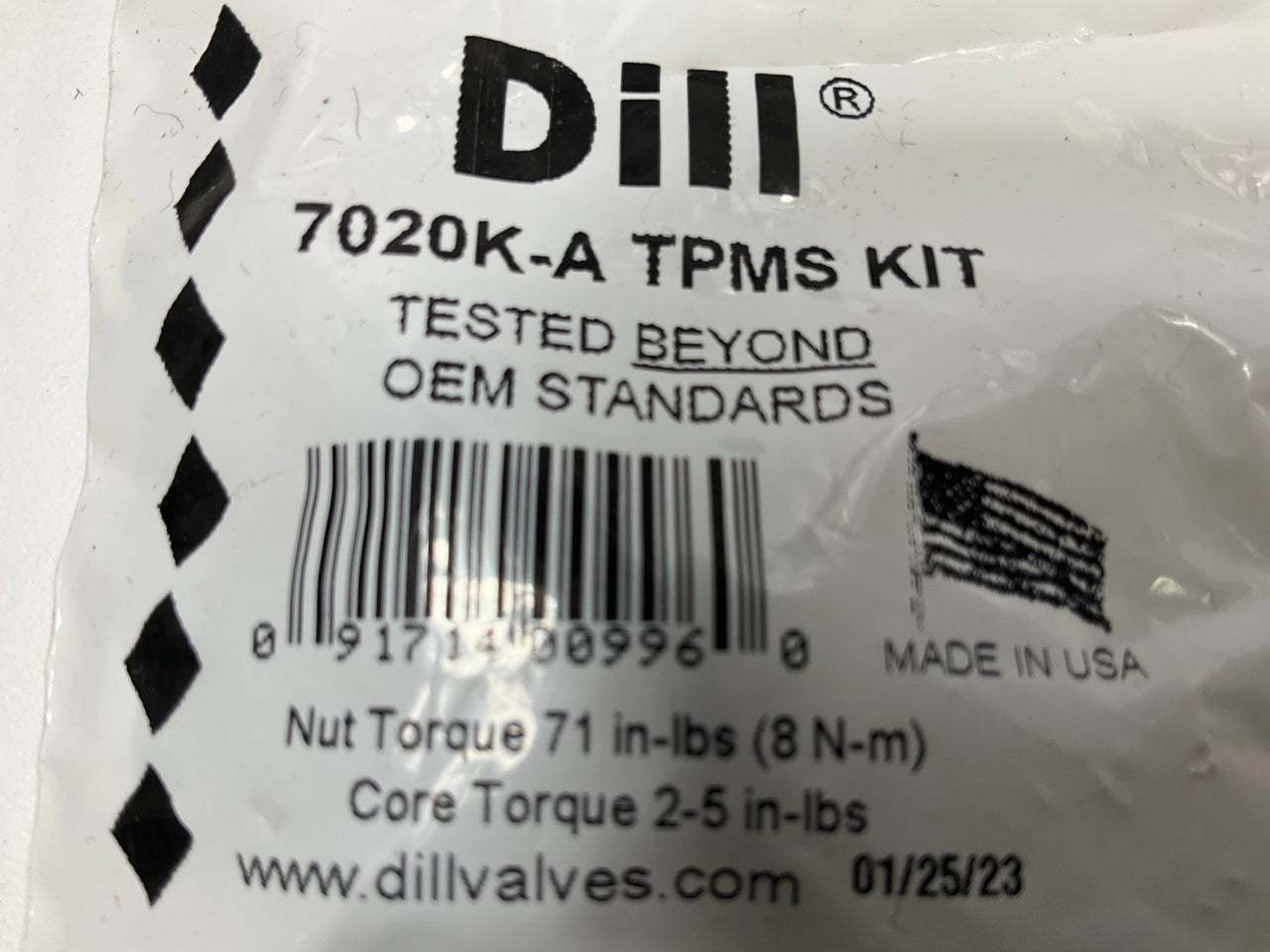 (4) Dill 7020K-A TPMS Tire Pressure Monitor Sensor Service Kit