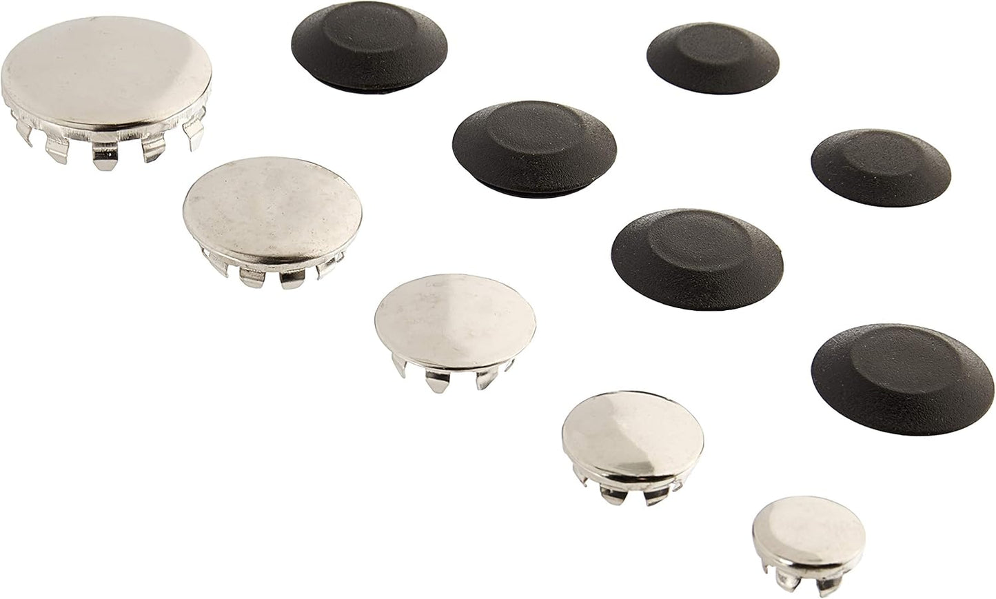 Dorman 02413 Plug Button Black & Chrome (Pack Of 13) For Interior Trim Repair